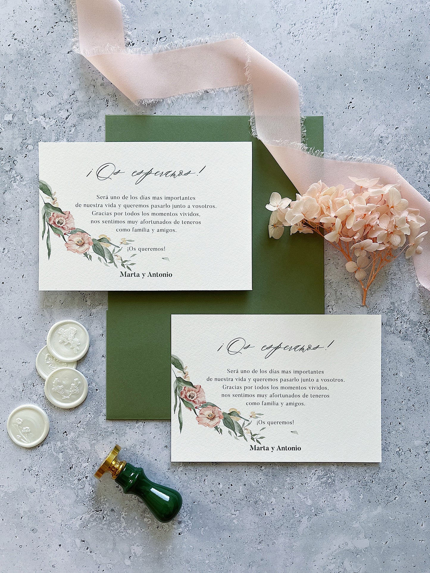 Invitación de Boda Florales