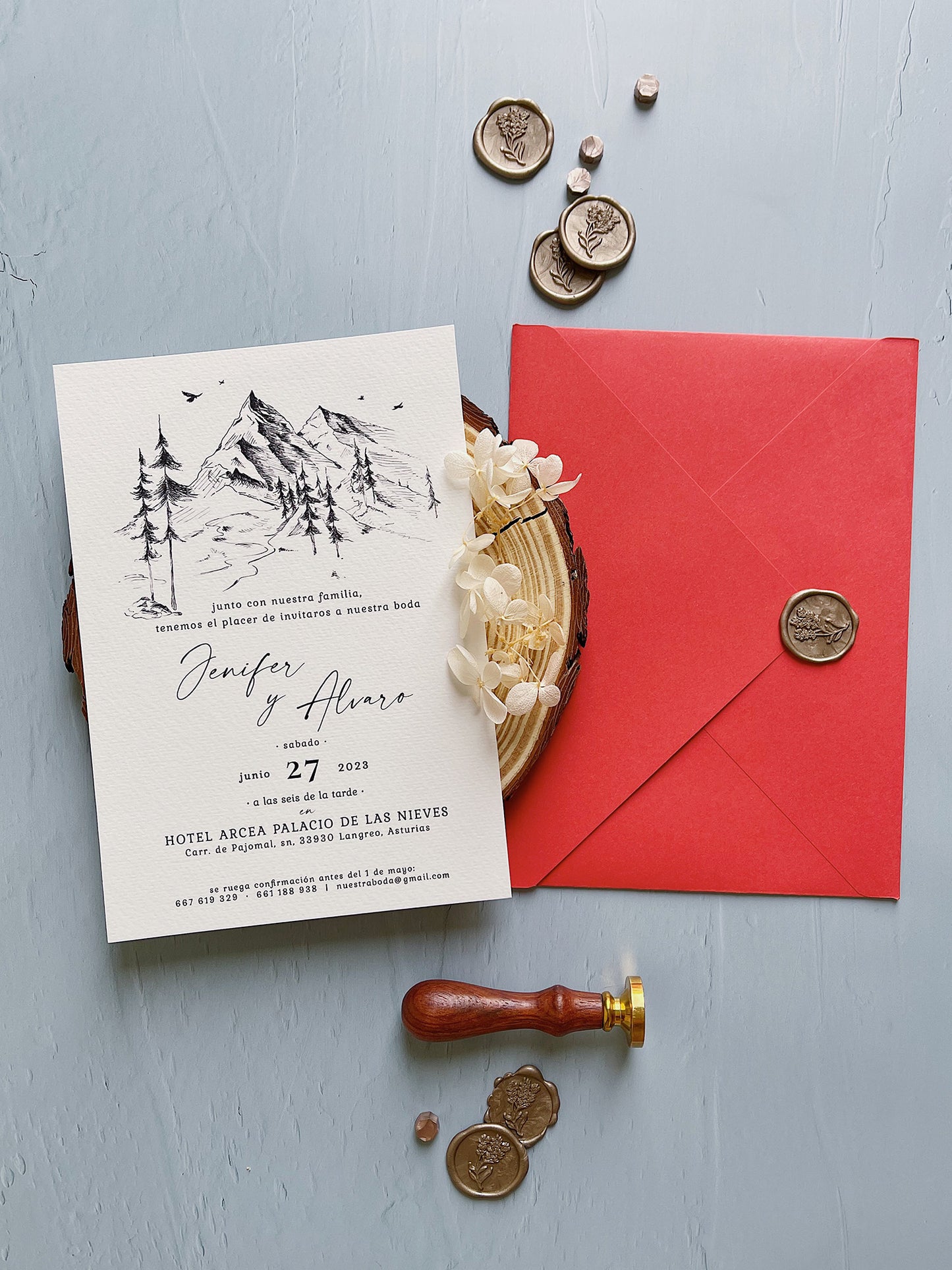 Invitación de Boda otoño